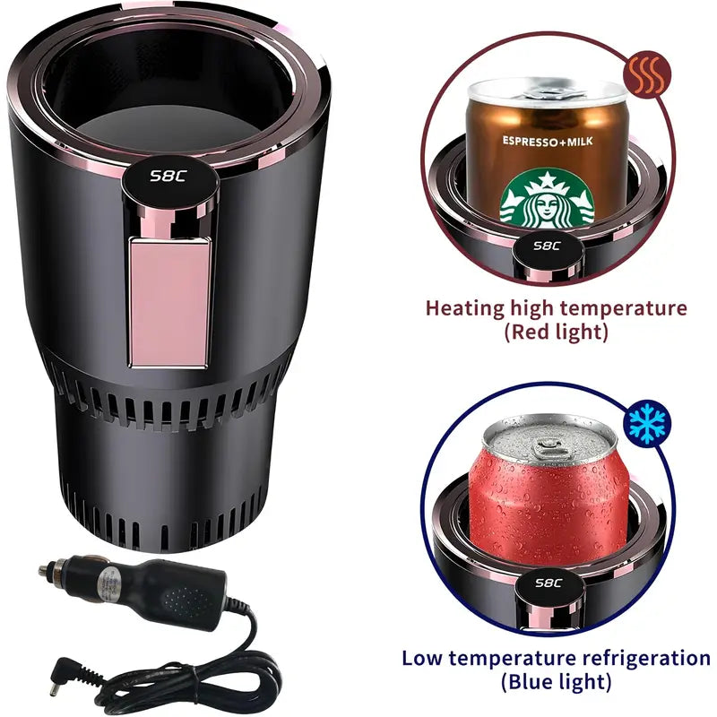 N30R_2 in 1 Smart Car Cup Warmer & Cooler Auto Mug A