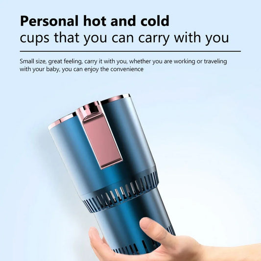2 in1 Hot And Cold Car Smart Cup Drinks Holders Digital Temperature Display Drink Cup Warmer Cooler For Home Office 12V