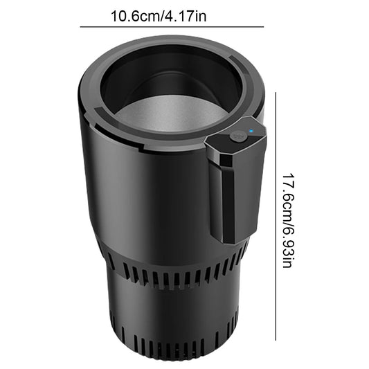 2 In 1 Car Heating Cooling Cup Keep Beverage Cool Warm Smart Hot Cold Cup Insulation Drink Cooler Cup for Outdoor Travelling